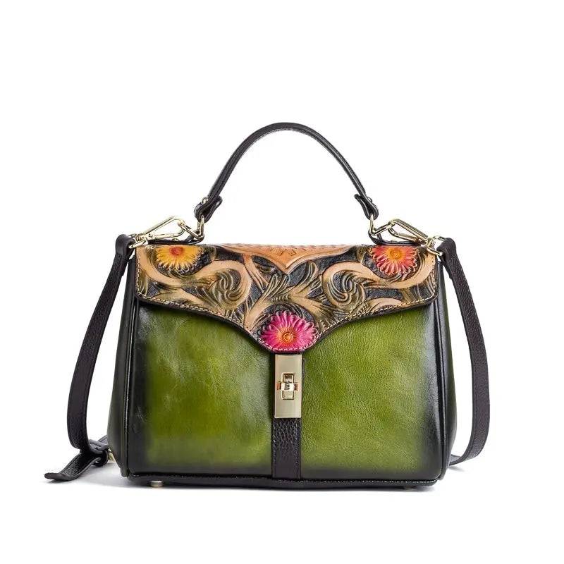 Rossie Viren Women's  Mini Leather Top Handle Satchel-0