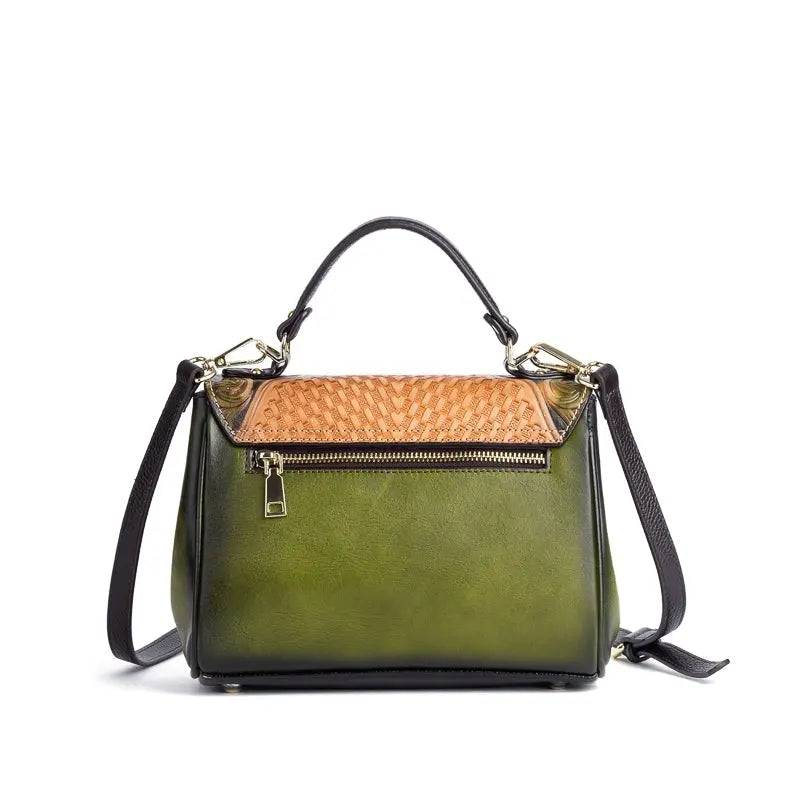 Rossie Viren Women's  Mini Leather Top Handle Satchel-4