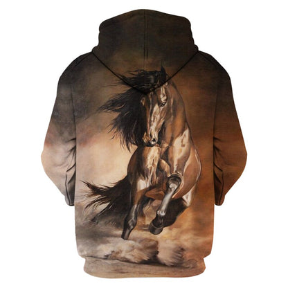 Men's 3d Hoodies Animal Full Printed Hooded Pullovers Hip Hop Male Horse Print Male Hoodies Sweatshirts-4