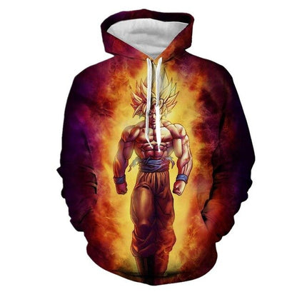Dragon Ball Z Goku 3D Hoodies Anime Hoodie Unisex 3D Print Fashion Streetwear Hip Hop Punk Hoodies Harajuku Hooded Plus Size-5
