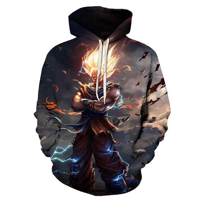 Dragon Ball Z Goku 3D Hoodies Anime Hoodie Unisex 3D Print Fashion Streetwear Hip Hop Punk Hoodies Harajuku Hooded Plus Size-9