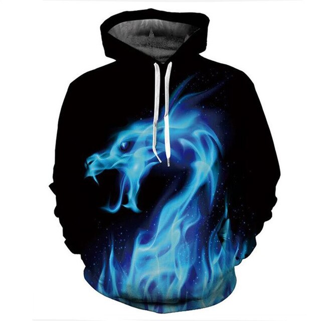 Red flame basketball/hoodie 3D sweatshirt blue flame men's and women's hoodies summer and fall street hoodies-8